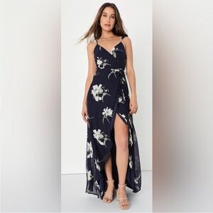 Lulu's Blue and White High Low Sundress